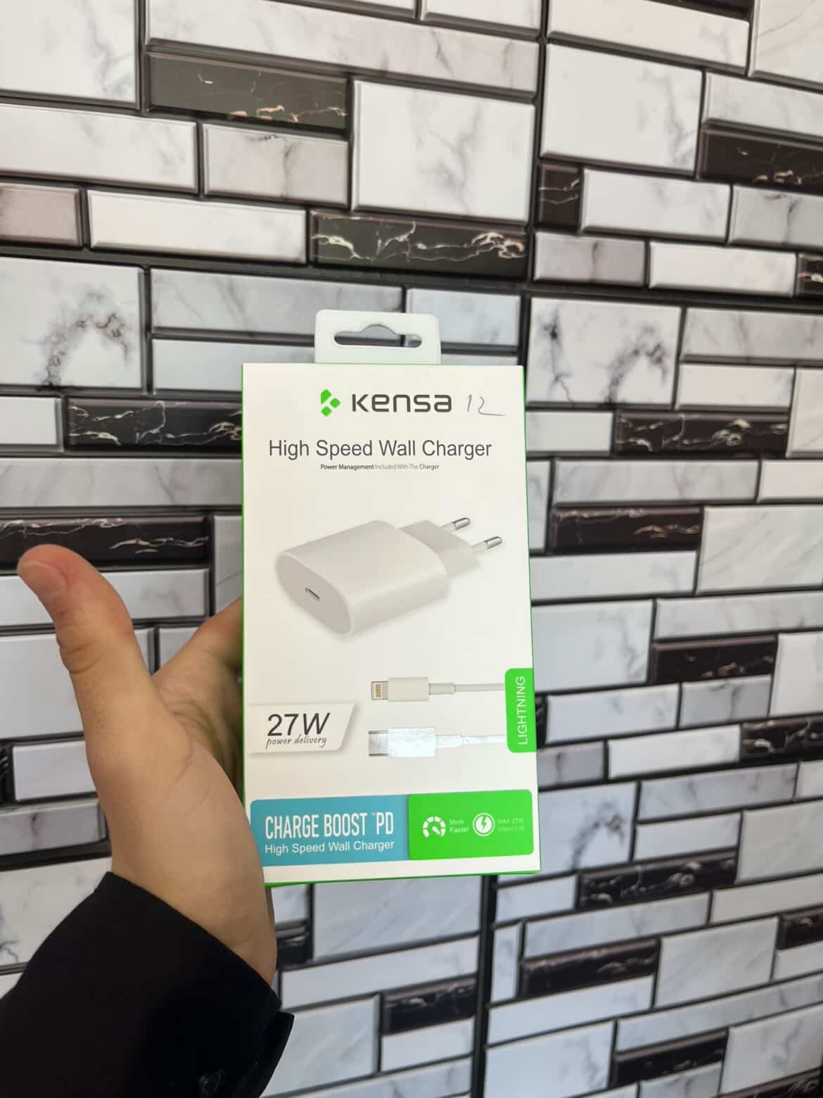 Kensa 27W Charge Boost PD High Speed Wall Charger Lightning